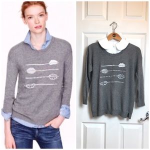 J. Arrow Embroidered Sweater